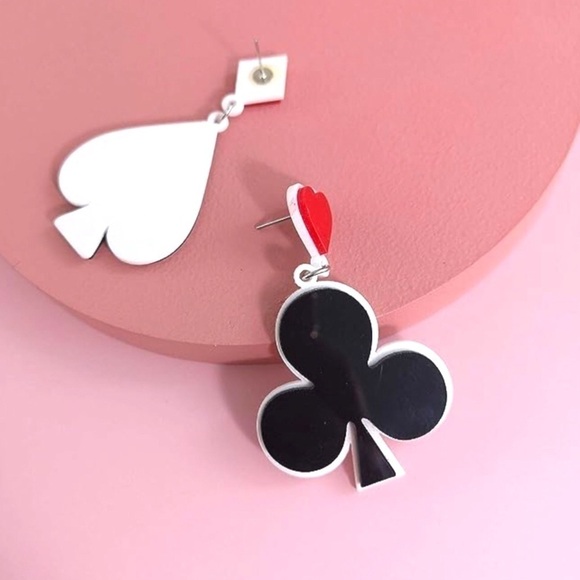 DECK of Playing Cards Poker Adjustable Baseball Cap Hat FREE Matching Earrings - Picture 14 of 15